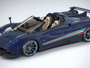 Pagani Huayra Tricolore 2021 3D Model