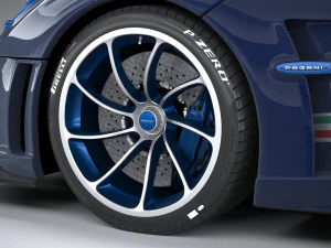 Pagani Huayra Tricolore 2021 3D Model