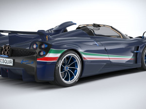 Pagani Huayra Tricolore 2021 3D Model