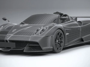 Pagani Huayra Tricolore 2021 3D Model
