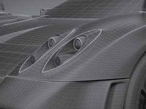 Pagani Huayra Tricolore 2021 3D Model