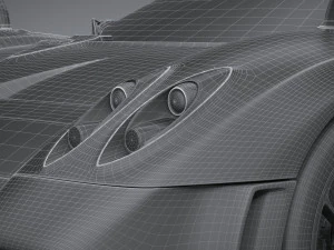 Pagani Huayra Tricolore 2021 3D Model