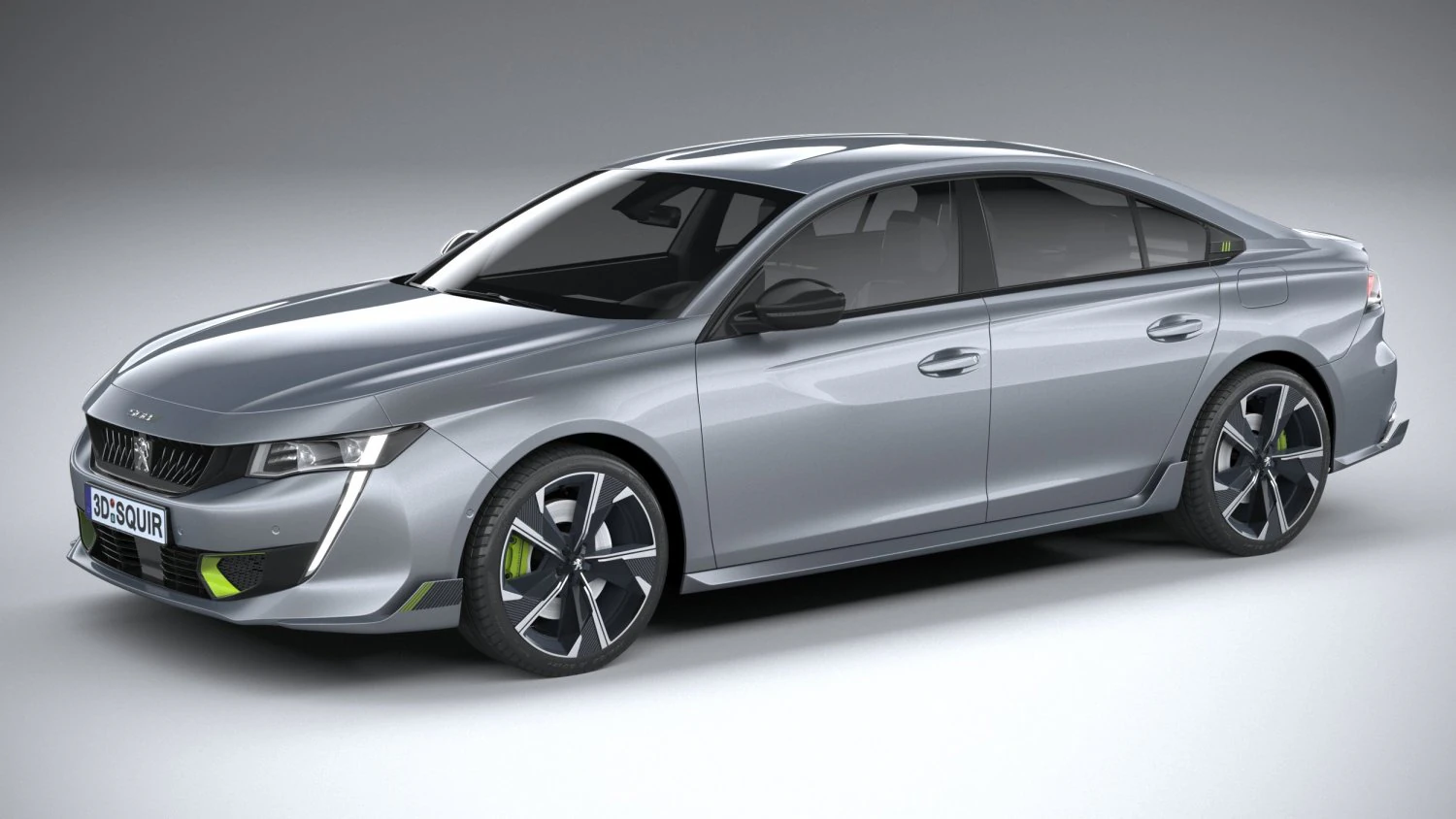 Peugeot 508 PSE 2021 3D Model .c4d .max .obj .3ds .fbx .stl .blend