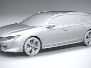 Peugeot 508 SW PSE 2021 Modelo 3D