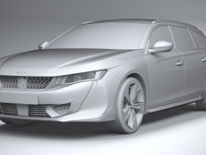 Peugeot 508 SW PSE 2021 Modelo 3D