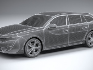 Peugeot 508 SW PSE 2021 Modelo 3D