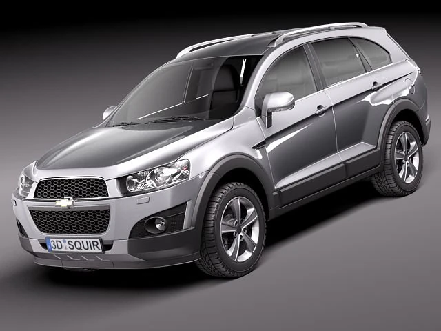 Chevrolet Captiva 2012 3D Model .c4d .max .obj .3ds .fbx .stl .blend 
