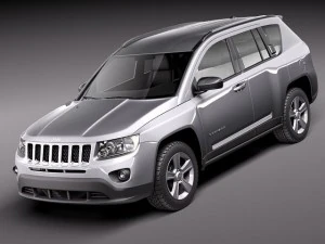 jeep brújula 2011 Modelo 3D