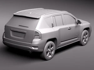 Джип Компас 2011 г. 3D Модель