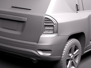 Jeep Compass 2011 Model 3D