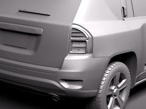 Джип Компас 2011 г. 3D Модель