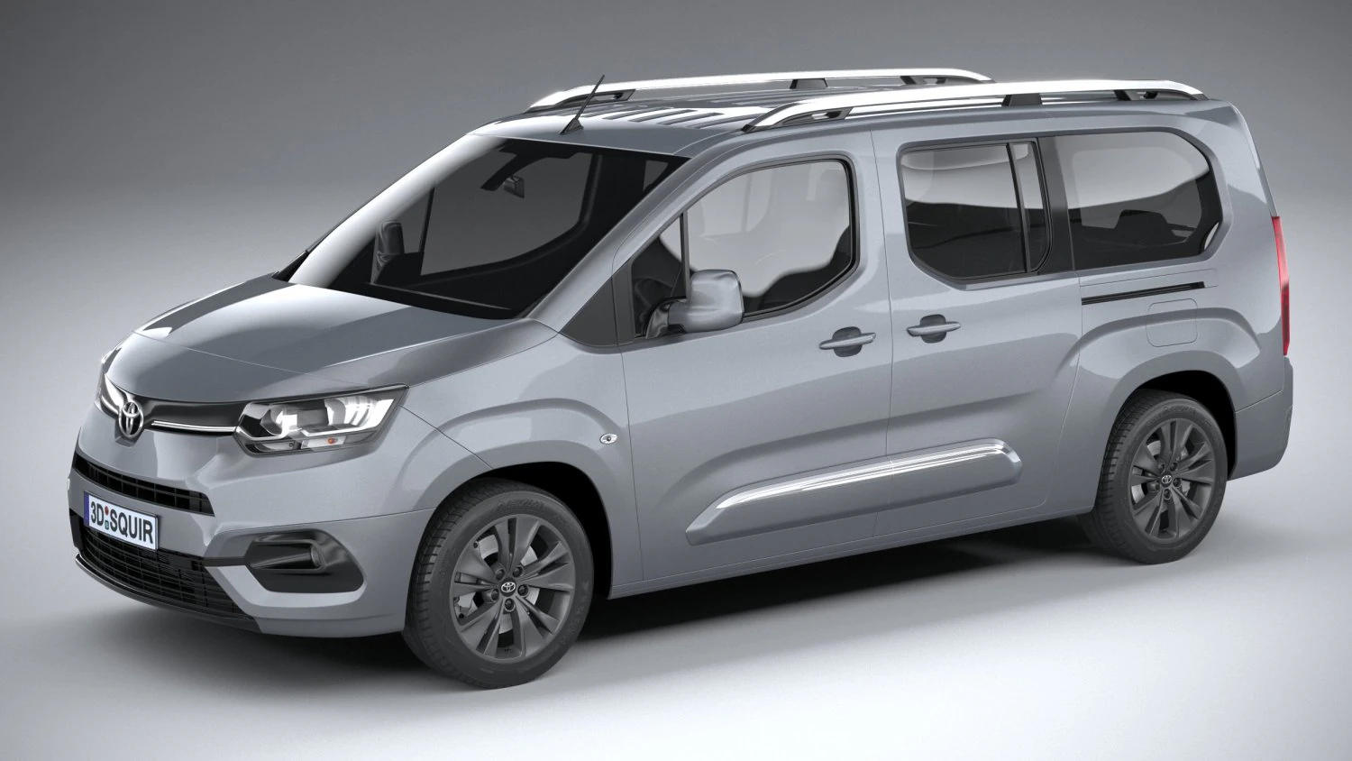 Toyota Proace City Verso 2020 3D Model .c4d .max .obj .3ds .fbx .stl .blend 