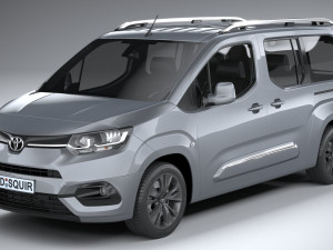 Toyota Proace City Verso 2020 3D Модель