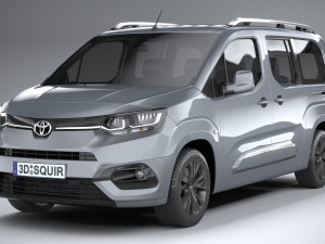 Toyota Proace City Verso 2020 3D Модель