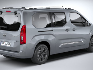 Toyota Proace City Verso 2020 3D Модель