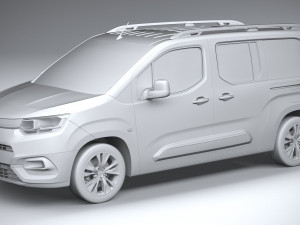 Toyota Proace City Verso 2020 3D Модель