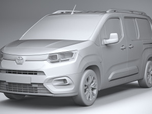 Toyota Proace City Verso 2020 3D Модель