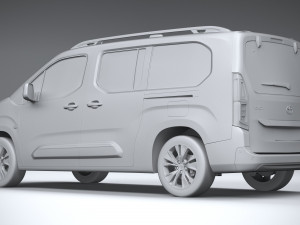 Toyota Proace City Verso 2020 3D Модель