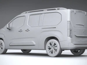 Toyota Proace City Verso 2020 3D Model