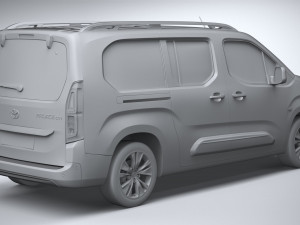 Toyota Proace City Verso 2020 3D Модель