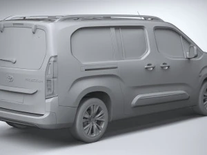 Toyota Proace City Verso 2020 3D Model