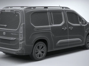 Toyota Proace City Verso 2020 3D Model
