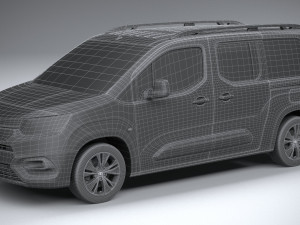 Toyota Proace City Verso 2020 3D Модель