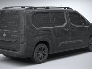 Toyota Proace City Verso 2020 3D Модель