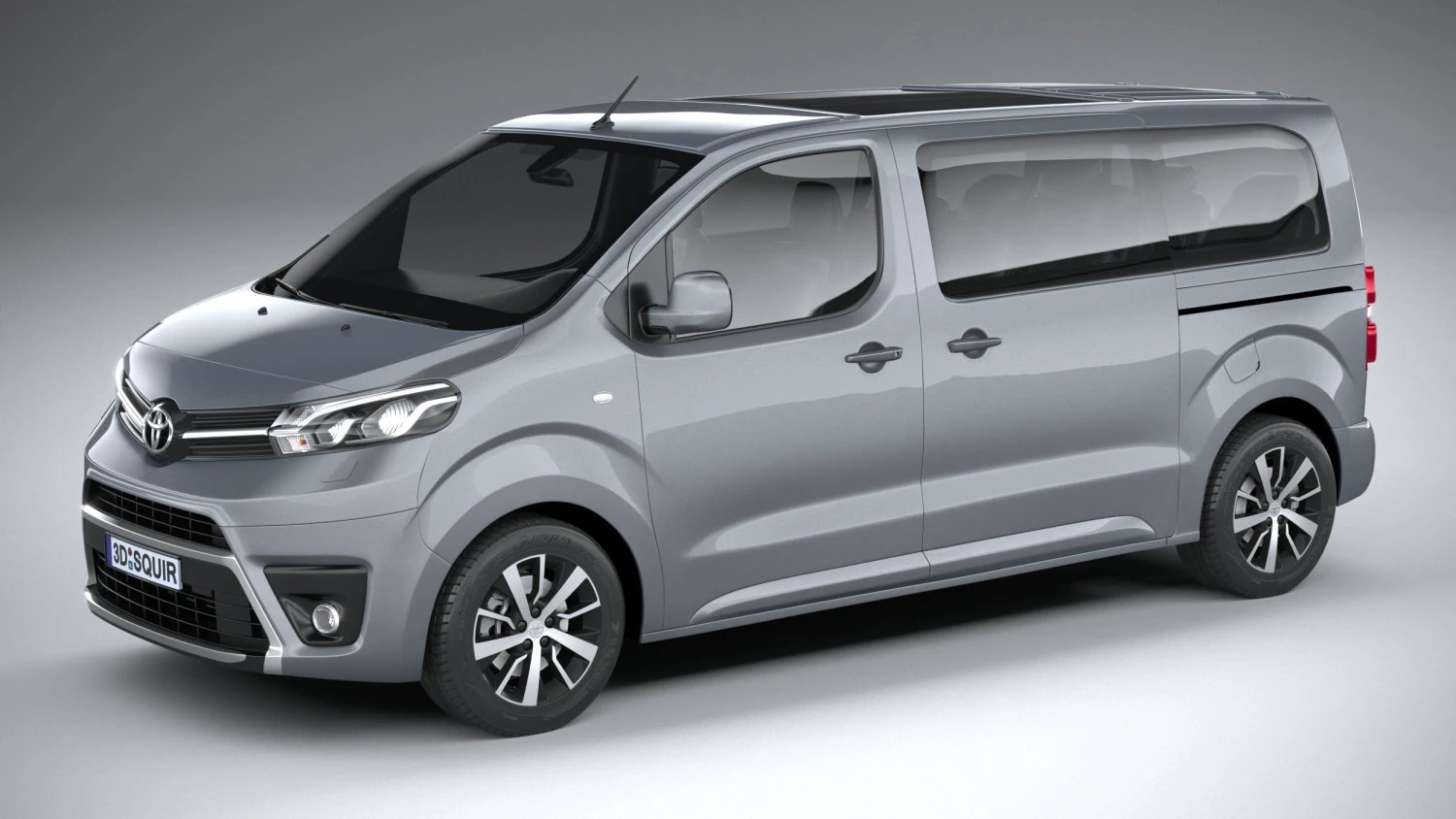Toyota Proace Verso 2016 3D Model .c4d .max .obj .3ds .fbx .stl .blend 