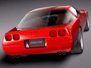 Chevrolet Corvette C4 ZR1 3D Model