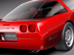 Chevrolet Corvette C4 ZR1 3D Model