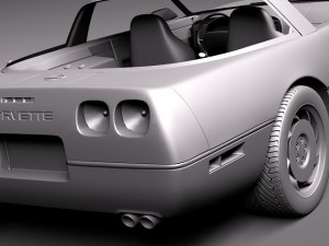 Chevrolet Corvette C4 ZR1 3D Model