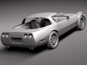 Chevrolet Corvette C4 ZR1 3D Model