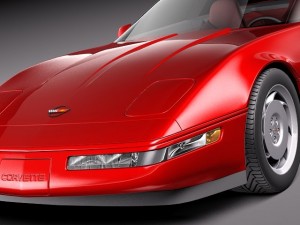 Chevrolet Corvette C4 ZR1 3D Model