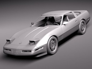 Chevrolet Corvette C4 ZR1 3D Model