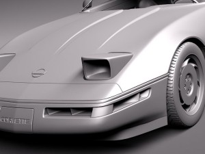 Chevrolet Corvette C4 ZR1 3D Model