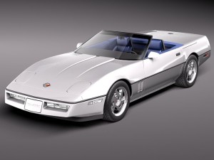 Chevrolet Corvette C4 Convertible 3D Model