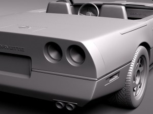 Chevrolet Corvette C4 Convertible Modèle 3D