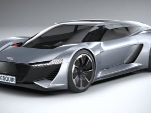 Audi PB18 E-tron Concept 3D Модель