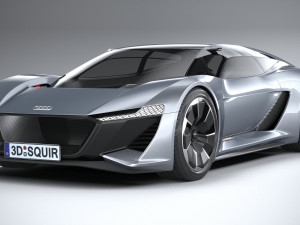 Audi PB18 E-tron Concept 3D Модель
