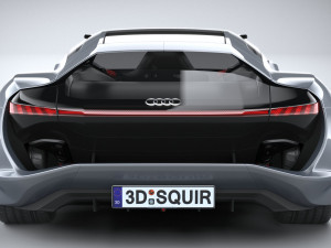 Audi PB18 E-tron Concept 3D Модель