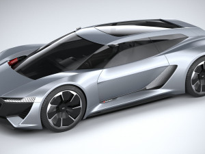 Audi PB18 E-tron Concept 3D Модель