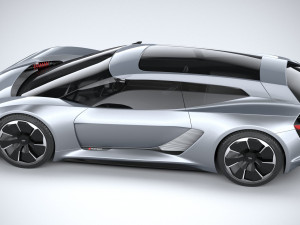 Audi PB18 E-tron Concept 3D Модель