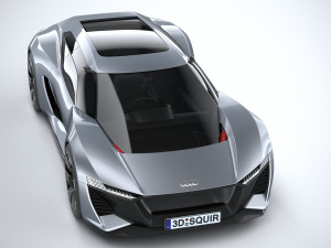 Audi PB18 E-tron Concept 3D Модель