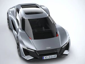 Conceito Audi PB18 E-tron Modelo 3D