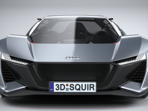 Audi PB18 E-tron Concept 3D Модель