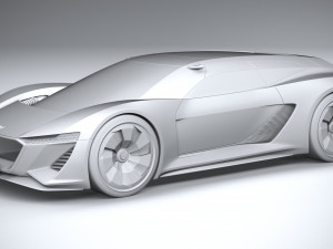 Audi PB18 E-tron Concept 3D Модель