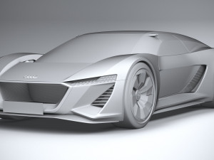 Audi PB18 E-tron Concept 3D Модель