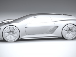 Audi PB18 E-tron Concept 3D Модель