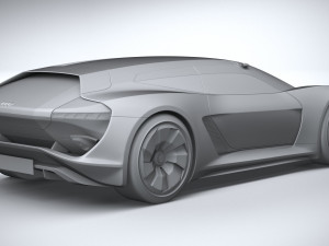 Audi PB18 E-tron Concept 3D Модель